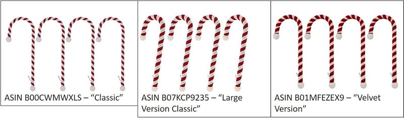Haute Decor Candy Cane Stocking Holder - 4-Pack - Image 3